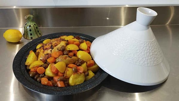 Tagine de poulet fermier aux légumes