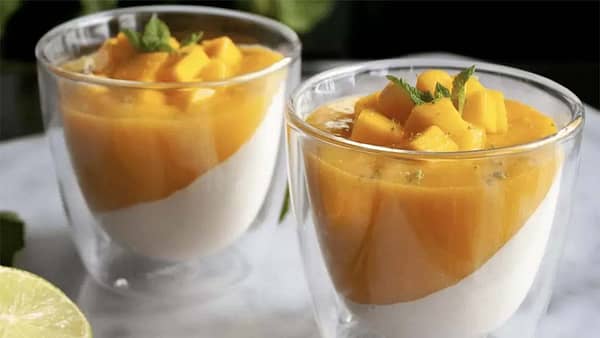 Panna cotta à la mangue