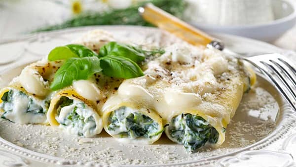 Cannelloni courgettes ricotta