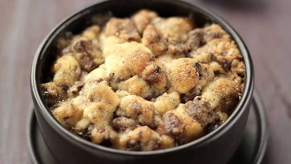 Crumble ananas chocolat