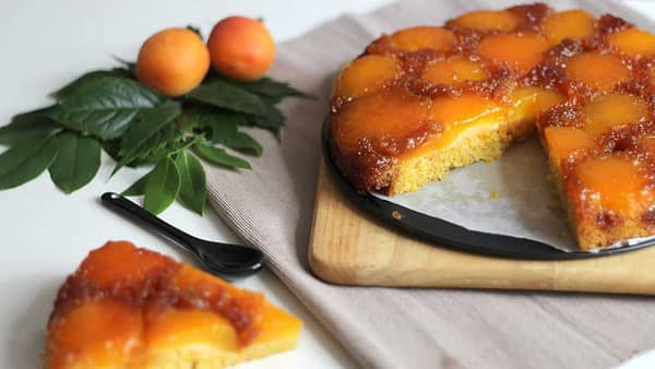 Gâteau renversé à l’abricot